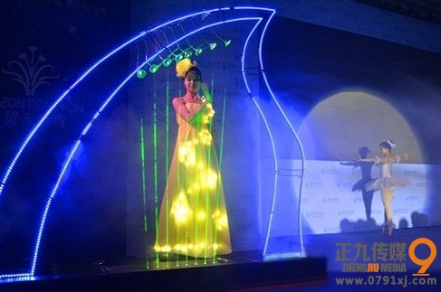 激光竖琴表演